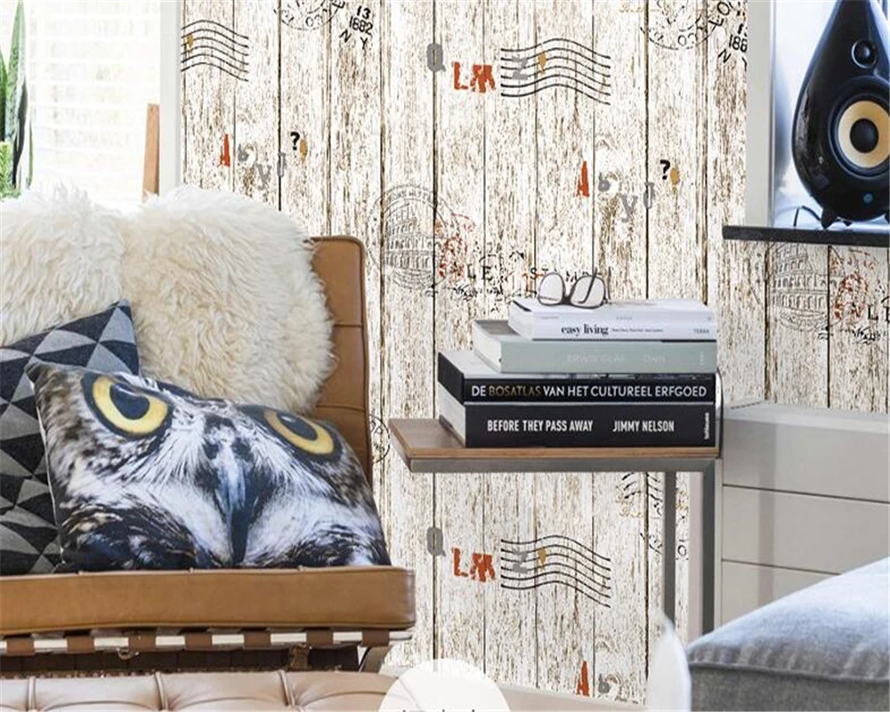 

beibehang 3d duvar kagidi mural wall paper 3d American Retro Wood Wallpaper 3d Home Decor Cafe Bar KTV wallpaper for walls 3 d