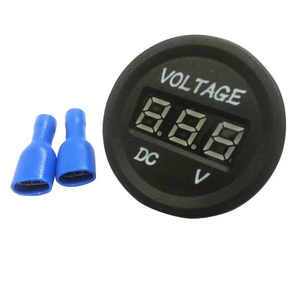 12 24 в светодиодный цифровой автомобильный Вольтметр постоянного тока для