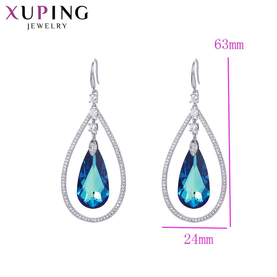 Xuping в форме капли серьги блестящие кристаллы от Swarovski романтические драгоценности для женщин День святого Валентина подарки S142.6-E-234