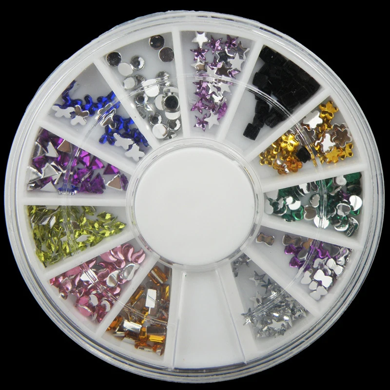 1 коробка Смешанный горный хрусталь прозрачный кристалл плоская задняя часть