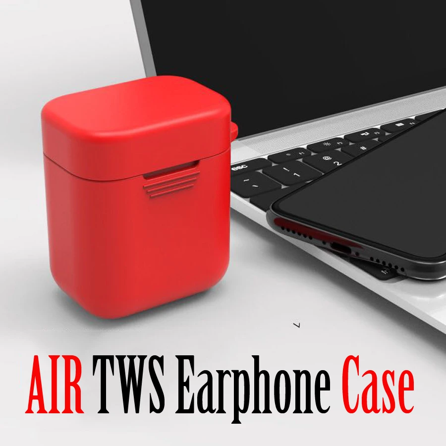 Силиконовый защитный чехол для наушников Airdots Pro гарнитуры Xiaomi Air TWS аксессуары