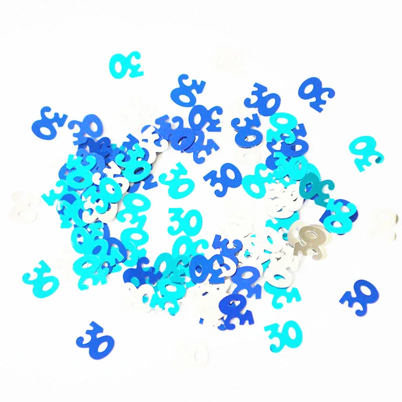 1 упаковка возраст 30th с днем рождения конфетти украшение для вечеринки стол