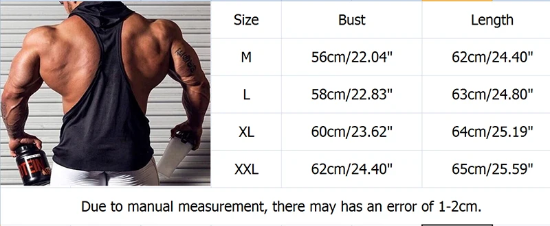 Мужская спортивная майка без рукавов жилет с капюшоном для фитнеса тренажерного