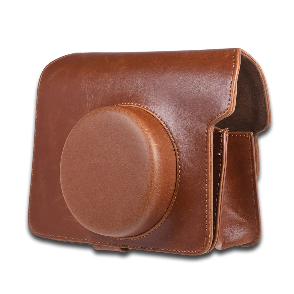 Портативный винтажный кожаный мини чехол для камеры Fuji Fujifilm Instax Wide 300|bag for|leather case