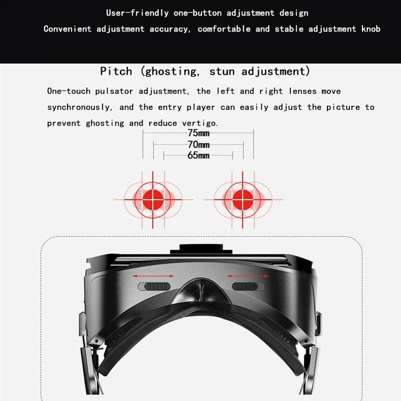 K9 120 FOV VR Очки виртуальной реальности удаленные 3D Android картон гарнитура