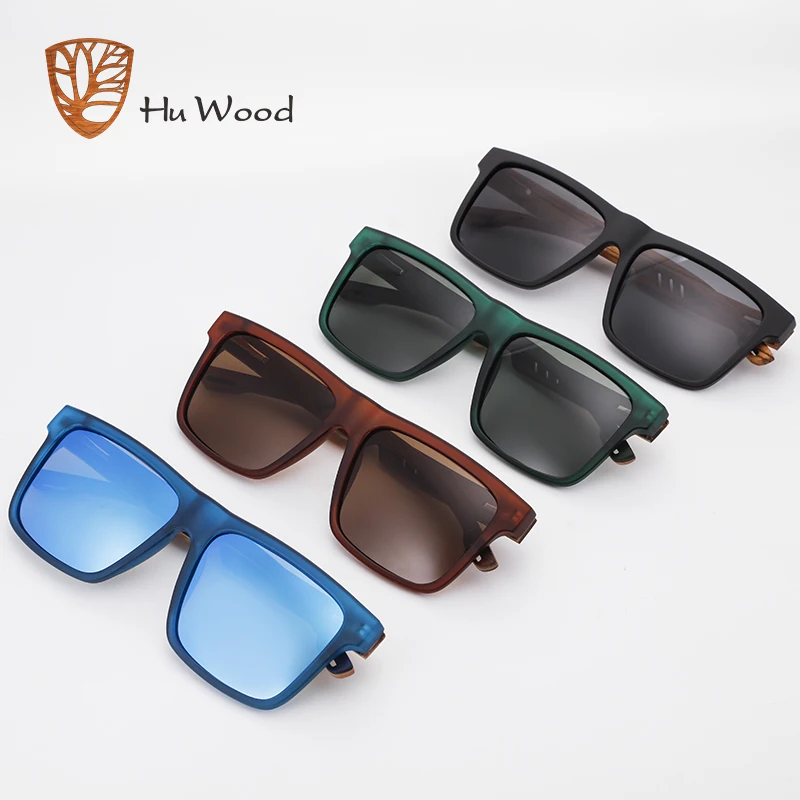 Hu Wood 2020 новые высококачественные Квадратные Солнцезащитные очки Мужские