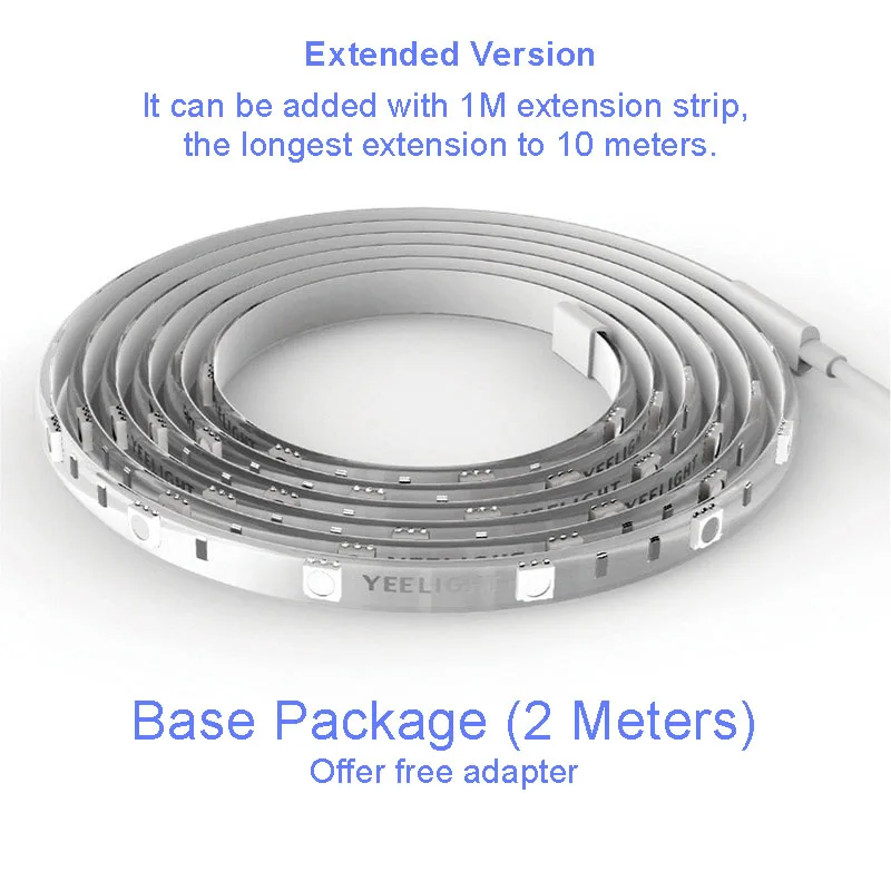 Only Base Strip Xiaomi Yee светильник, умный светильник, умный дом, Wi-Fi приложение, светодиодный светильник с дистанционным управлением, полоса расширения, версия, поддержка сшивания - Цвет: Only Base Strip