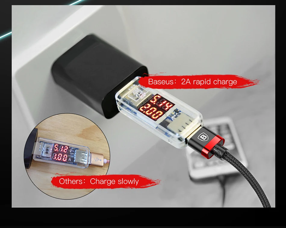 Usb-кабель Baseus 2A для iPhone X, 8, 7, 6, 5, iPad, быстрое зарядное устройство, зарядный кабель для мобильного телефона, кабель для синхронизации данных, металлический usb-кабель