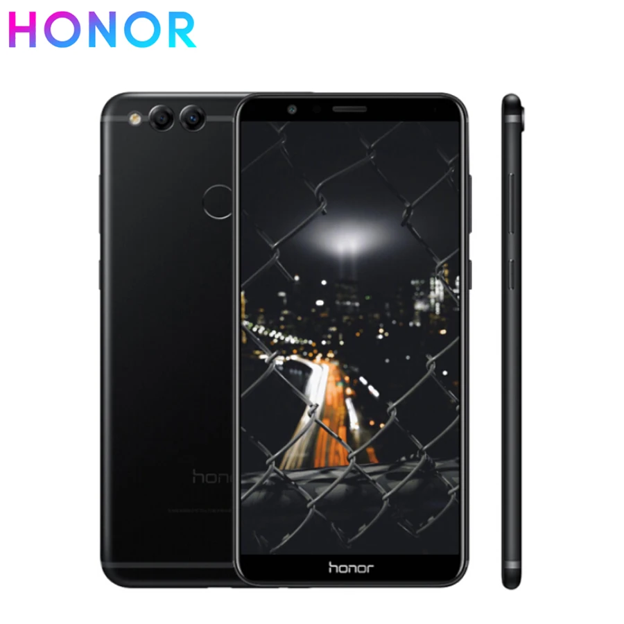 Оригинал Honor 7x4G LTE мобильный телефон 5 93 &quot4 Гб ОЗУ 128 ПЗУ Kirin 659 Восьмиядерный Android 7 0