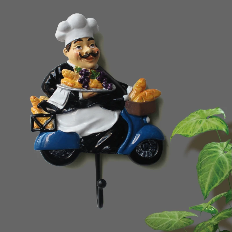 Юмористический шеф повар ручная работа креативный ретро роспись кухня