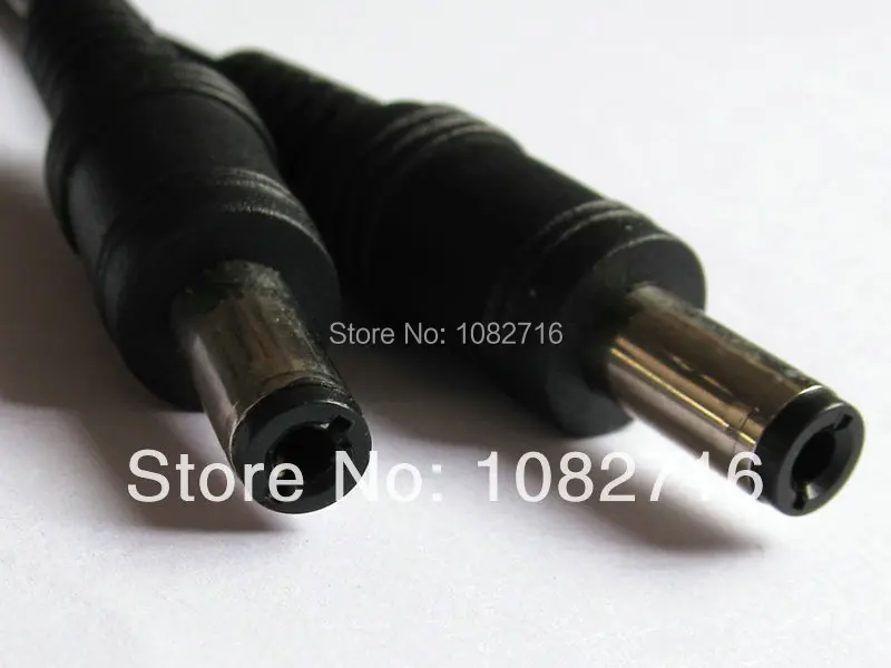 

20pcs 22AWG Double male straight DC 5.5*2.5mm male to male cable power plug adapter connector cord 29cm, Free shipping