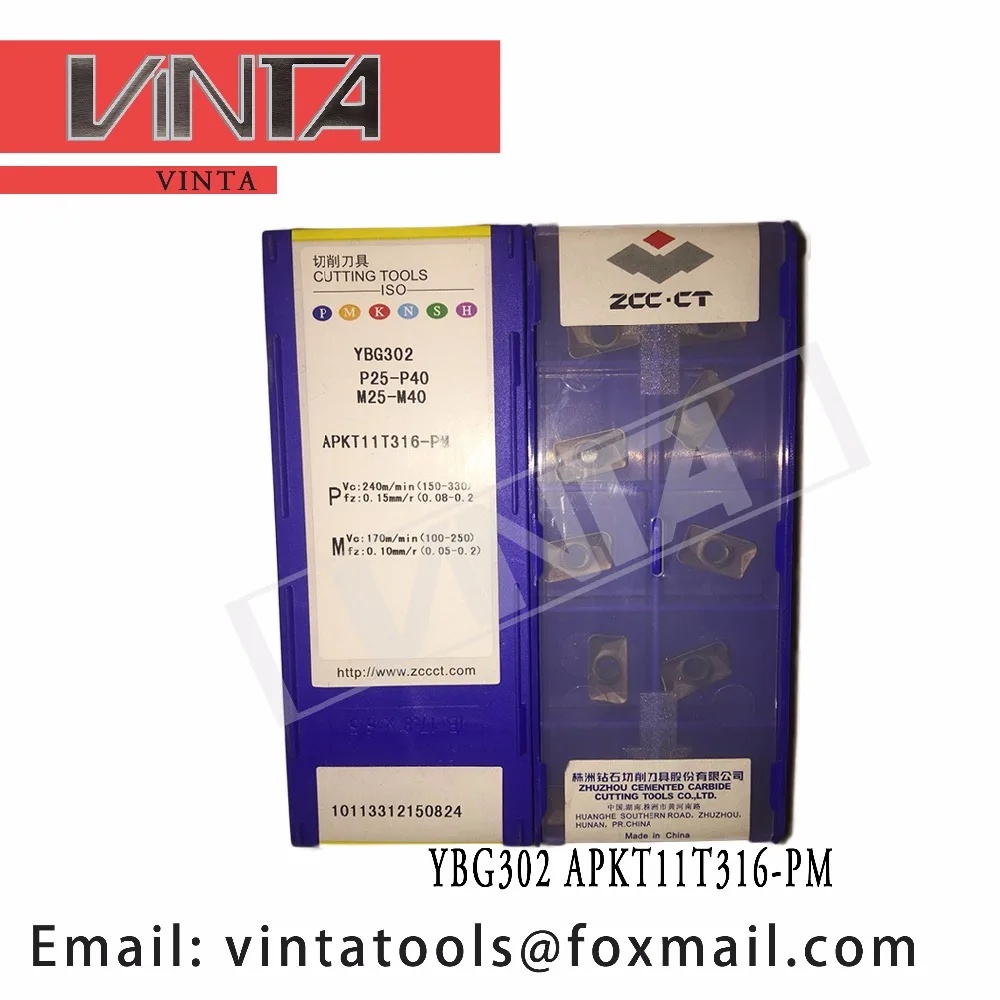 

high quality 10pcs/lots YBG302 YBG202 APKT11T316-PM cnc carbide milling inserts