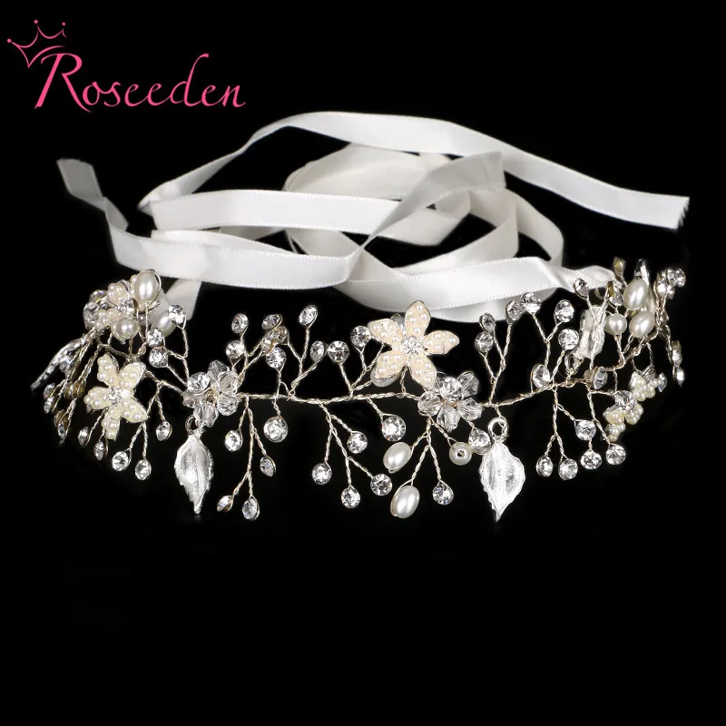 Модные цветочные свадебные украшения для волос ручной работы аксессуары