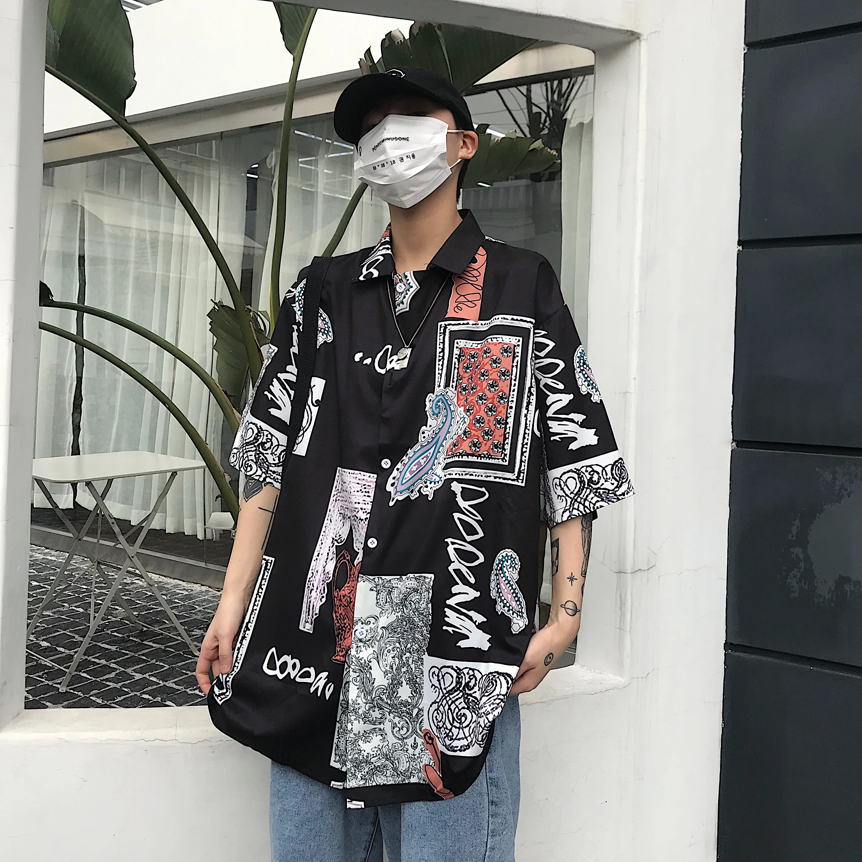 Негабаритный летний корейский harajuku женская одежда уличная свободная винтажная