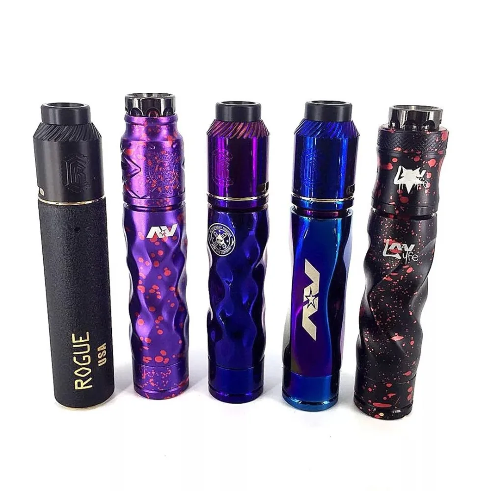 Mech Mod Kit fit 18650 20700 21700 батарея 26 мм diamater латунь красная медь испаритель KIT с RDA