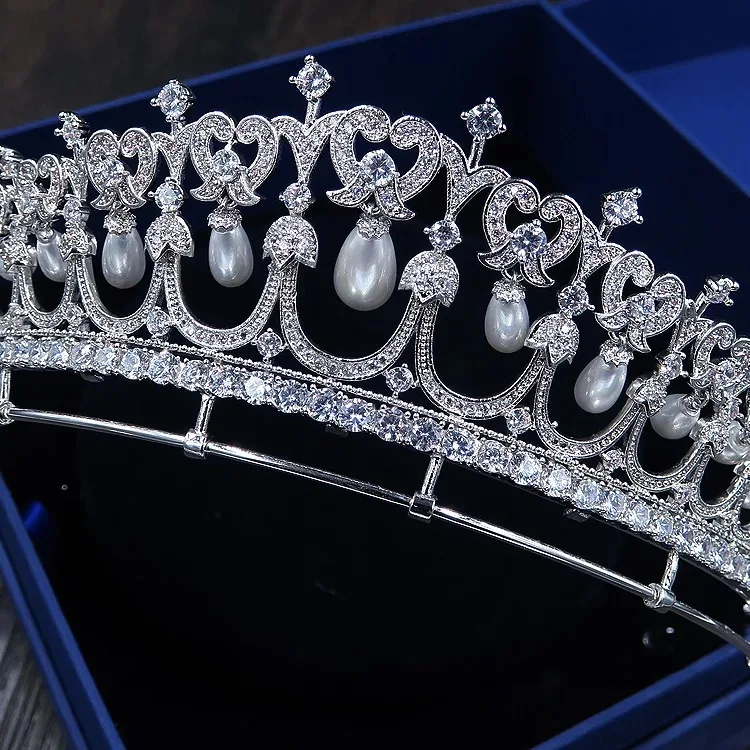 Женские тиары со стразами роскошные королевские короны из циркония 142 | Украшения