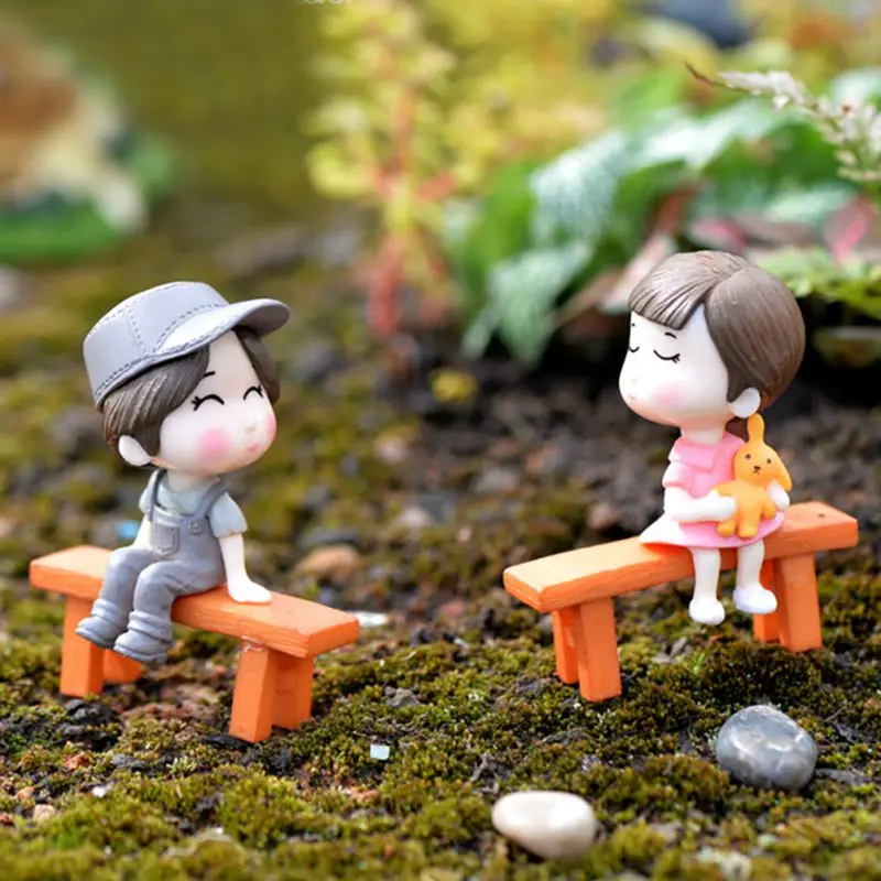 Романтические фигурки для пар ПВХ мини куклы влюбленных мальчиков и девочек