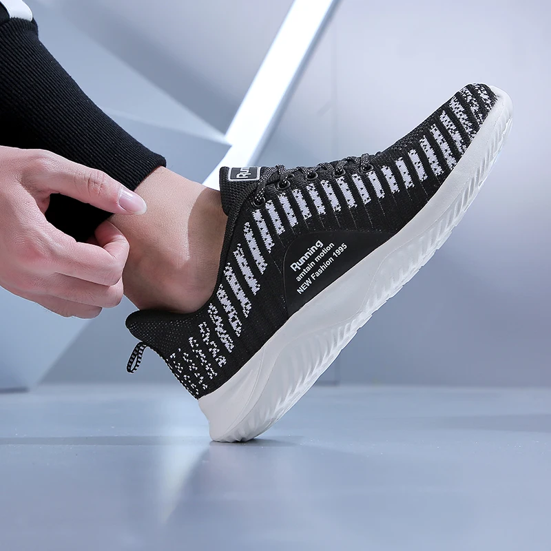 Летняя уличная спортивная обувь для мужчин удобная Для тренд легкая ходьбы из