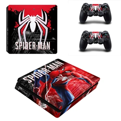 Человек-паук кожа для Playstation 4 PS4 Slim Skins наклейка для консоли контроллер Play станция 4 SLIM Виниловые Наклейки Обложка протектор - Цвет: YSP4S-2336