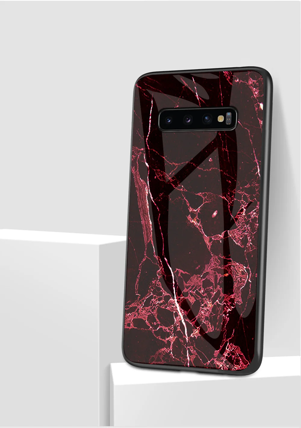 Haissky Мрамор закаленное Стекло чехол для samsung Примечание 10 10+ 9 8 S10 S9 S8 плюс S10e S7 край A80 A70 A50 A40 A30 A750 задняя крышка