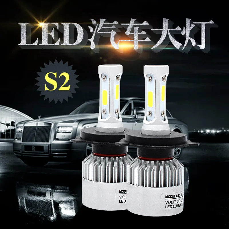 

2Pcs 12V 24V Car Headlight H4 LED H7 H1 H3 H11 H13 HB2 HB4 HB5 9004 9005 9006 9007 72W 8000LM Auto Headlamp 6500K Light Bulb