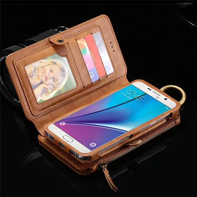 Кожаный чехол 2 в 1 с подставкой для Samsung Galaxy S9 S8 S7 Edge S6 Plus Note 8 5 4 3|case for samsung galaxy|case