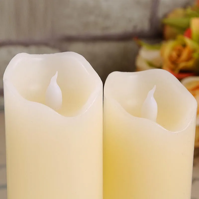 10pcs/lot Paraffin Wax LED Candle Light Dia5cm Flameless Electonic Candle-Shaped Lamp for Night Party Event Church Home Decor | Дом и сад