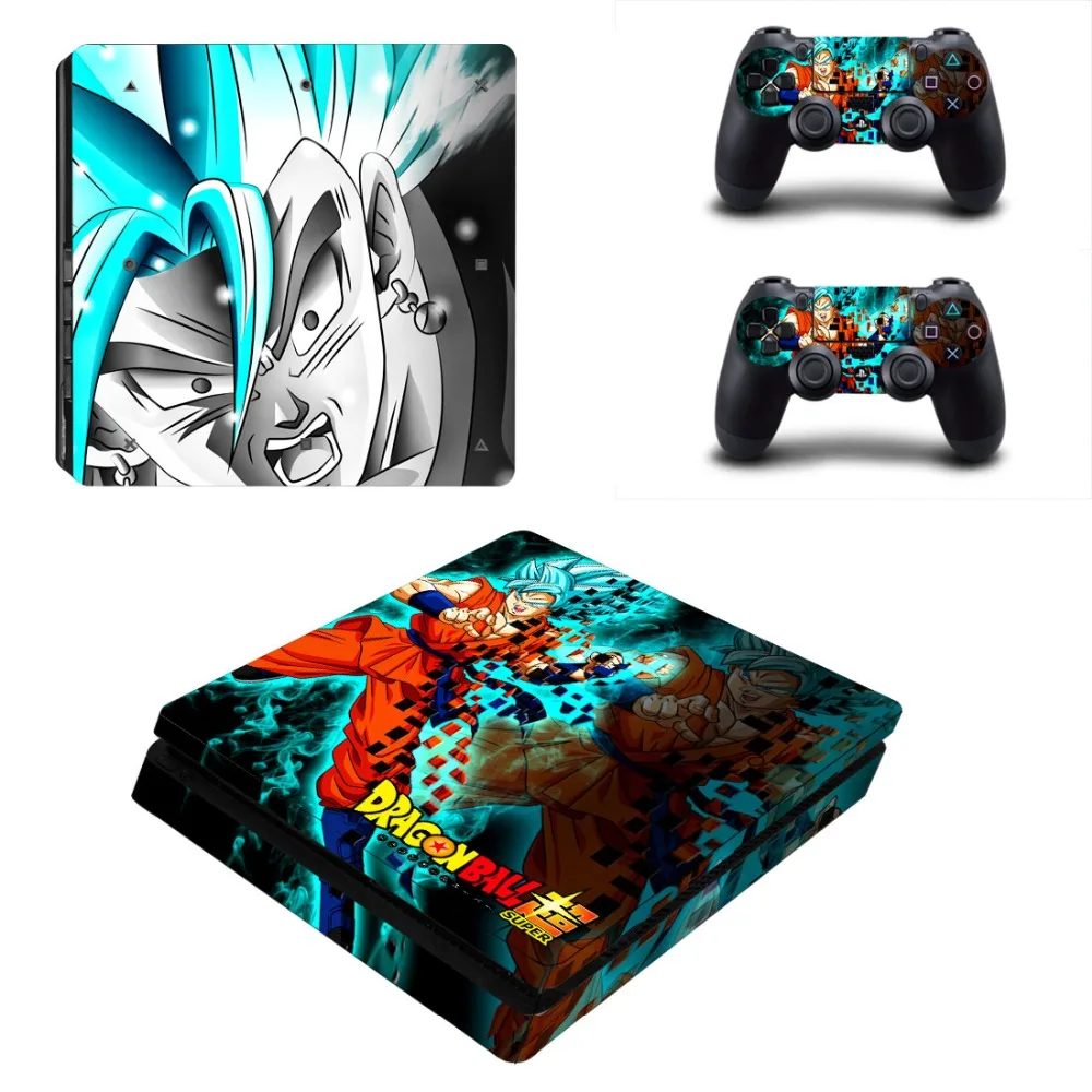 Наклейка Dragon Ball Super Son Goku PS4 Slim Skin Виниловая наклейка для консоли Playstation 4 и 2
