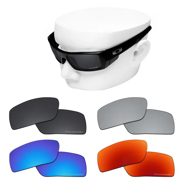 4 pairs OOWLIT Анти-Царапины Сменные линзы для-солнцезащитные очки Oakley Gascan травления поляризованных солнцезащитных очков - Цвет линз: 4 pairs