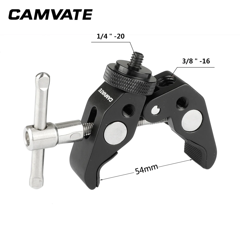 Многофункциональный Супер крабовый зажим CAMVATE с двойным разъемом 1/4 &quot 20