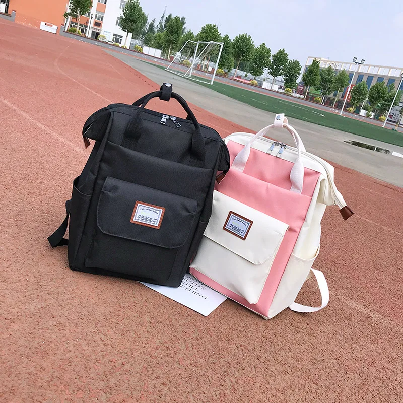 backpacks for student fashion large female travel backpack school supplies preppy girls casual nylon fabric shoulder bags | Багаж и сумки