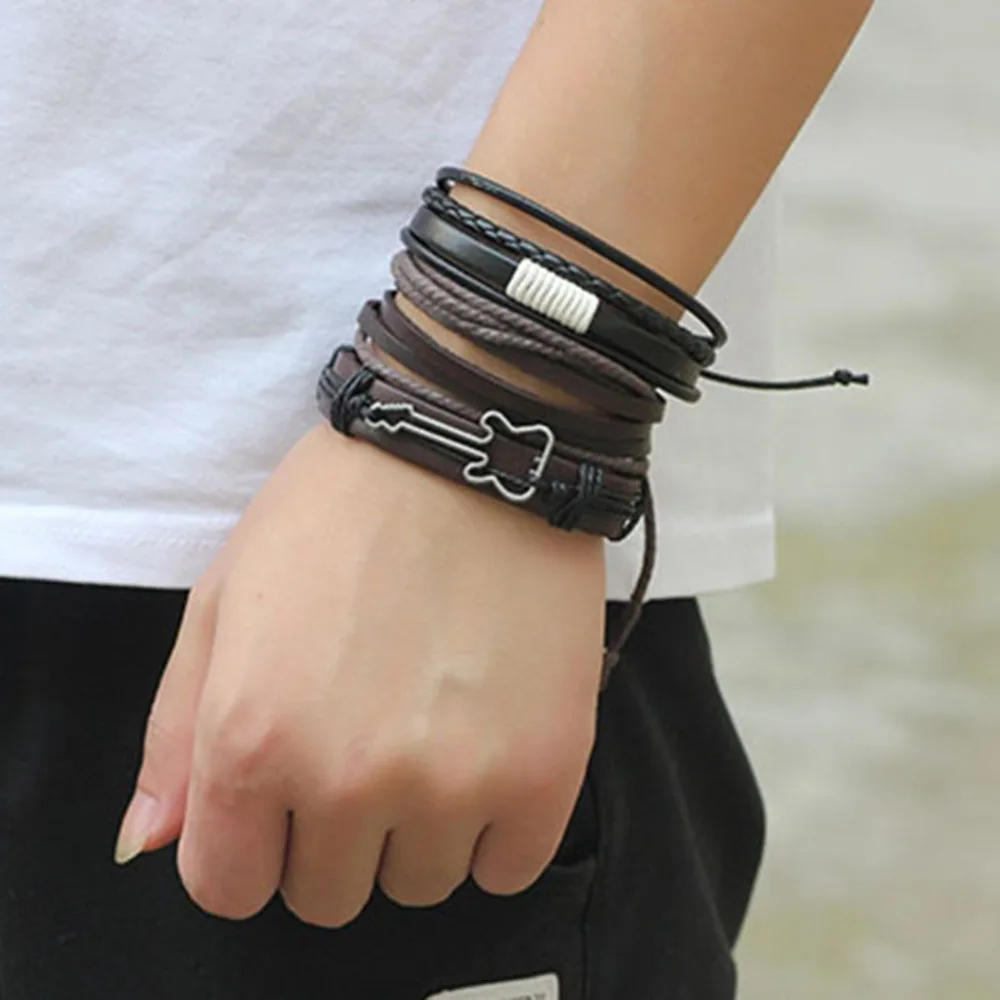 Браслеты и браслеты мужские кожа 2018 Pulseira Masculina изделия шарма Bileklik Pulseiras бойфренд