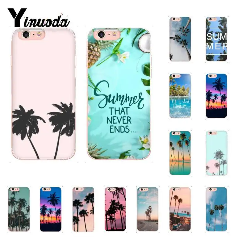Чехол для телефона Yinuoda Aloha с пальмовыми деревьями чехол iPhone X XS MAX 6 6s 7 7plus 8 8Plus 5 5S SE