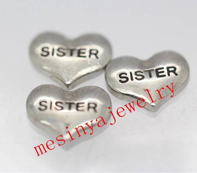 10 шт. Плавающие Подвески для стеклянного медальона|floating charms|sister floating charmfloating charm