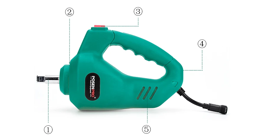 POSENPRO Электрический ударный гайковерт 1/2 дюйма 350N. M 12 V ремонт автомобиля ударный водительский ключ пистолет комплект Авто Шинный инструмент