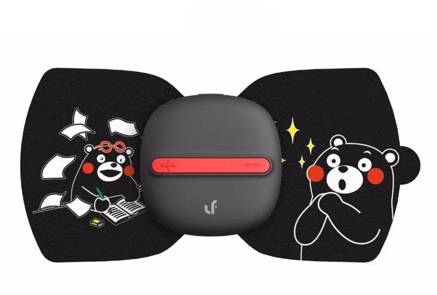 Xiaomi Mijia LF Электрический массажер для расслабления мышц всего тела, волшебные сенсорные массажные наклейки Kumamon edition - Цвет: black massager bear