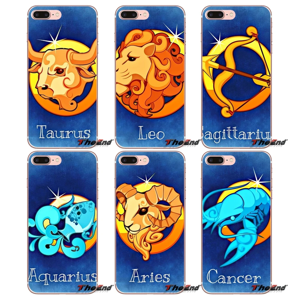Овен Телец Gemini Leo Virgo TPU чехол для Huawei P Smart Y6 P8 P9 P10 Plus Nova P20 Lite Pro Mini 2017 SLA L02 L22