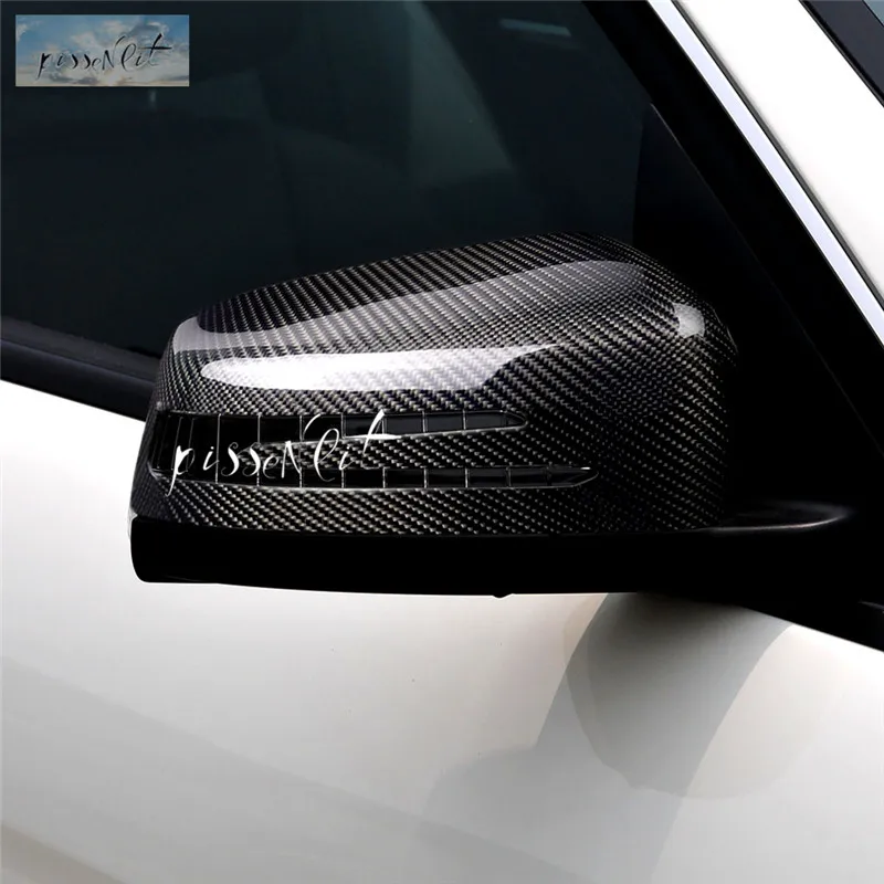 Углеродное волокно для Benz A B C E S CLA GLA CLS Class W176 W246 W204 W212 C117 X156 W221 A45 замена зеркала