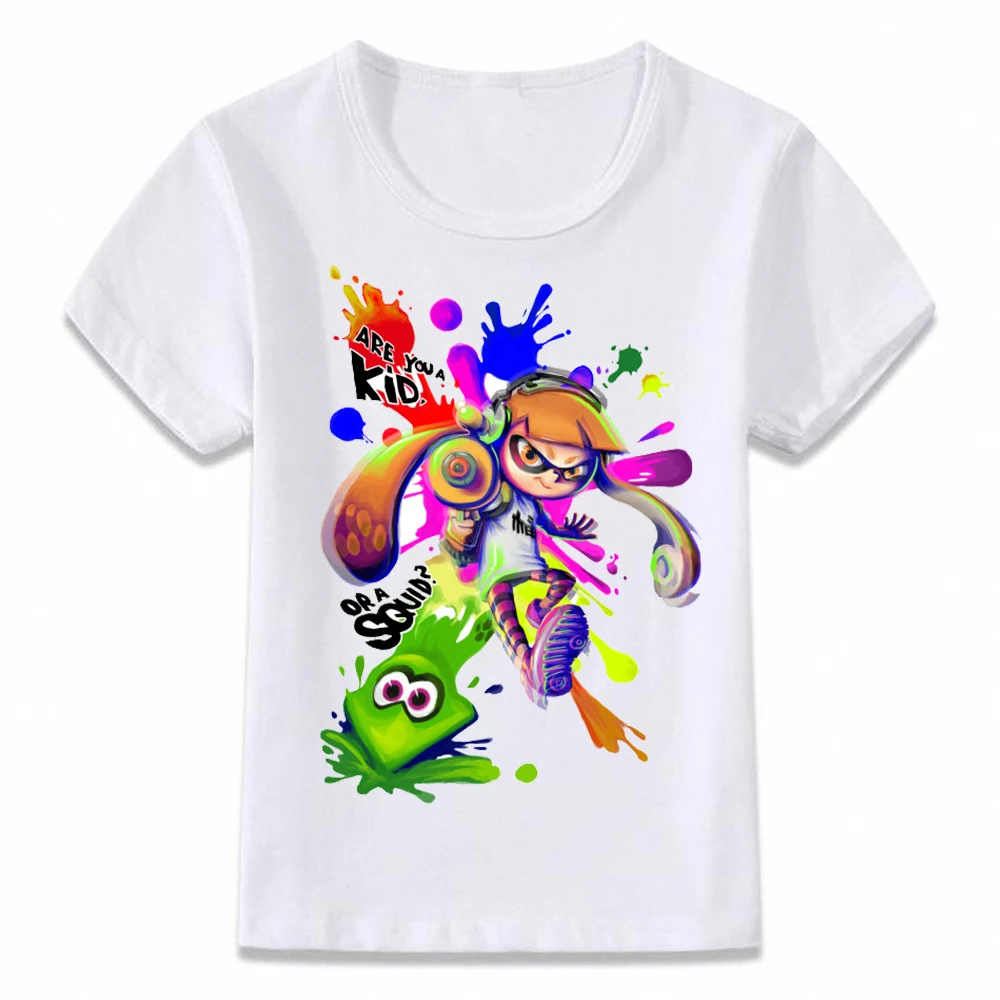 Для детей от одного года до четырех лет Splatoon футболка куртка из искусственной