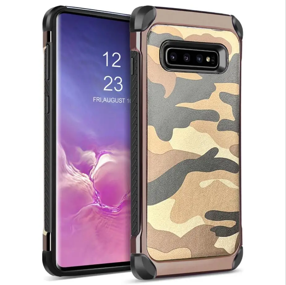 Армейский чехол для Samsung Galaxy S8 S9 S10 Plus S10e Lite S7 S6 Edge S5 Note 8 9 7 5 4 камуфляжный