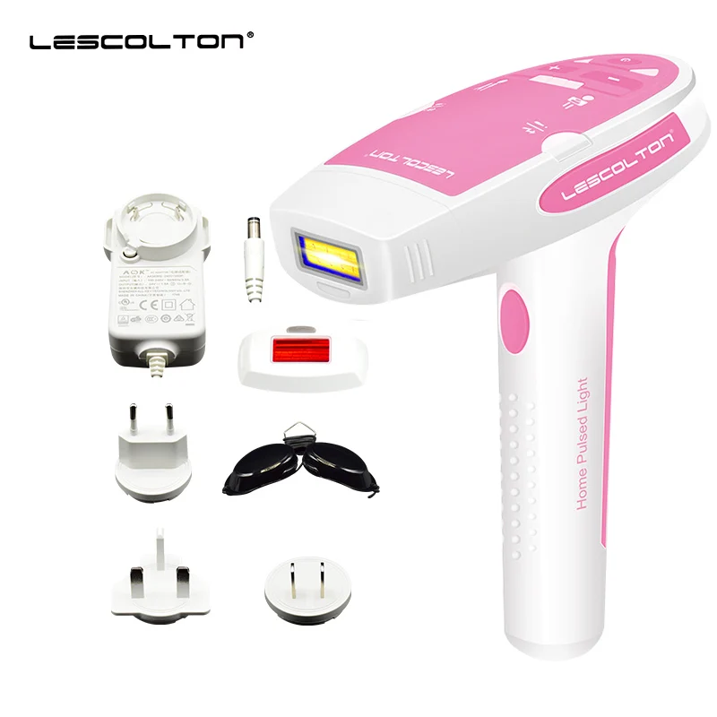 T006 Pink Эпилятор all Lescolton IPL, 3в1, лазерная Машинка для удаления волос, постоянный лазерный эпилятор, бикини, удаление тела - Цвет: T006 Pink