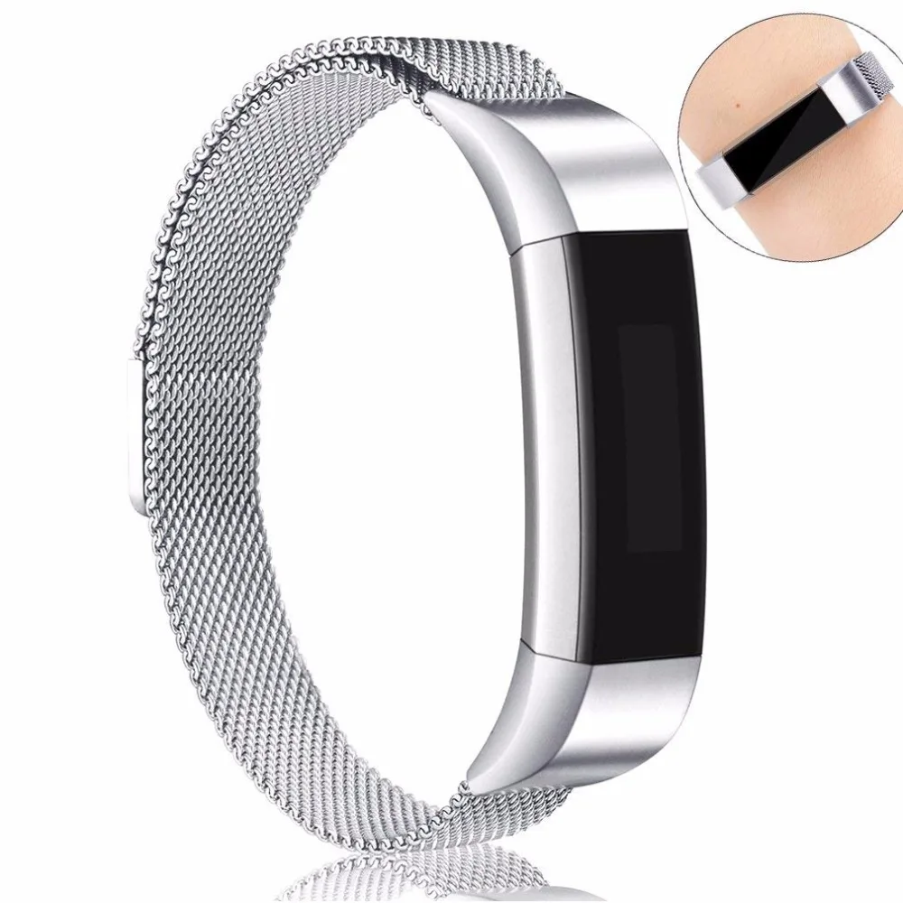 Металлические ремешки для Fitbit Alta/Alta HR/Ace Миланская нержавеющая сталь заменяемые