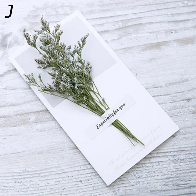 A-10 Gypsophila цветы карты складные пустые бумажные поздравительные открытки на день рождения спасибо фестиваль детский подарок Скрапбукинг аксессуары - Цвет: A-10