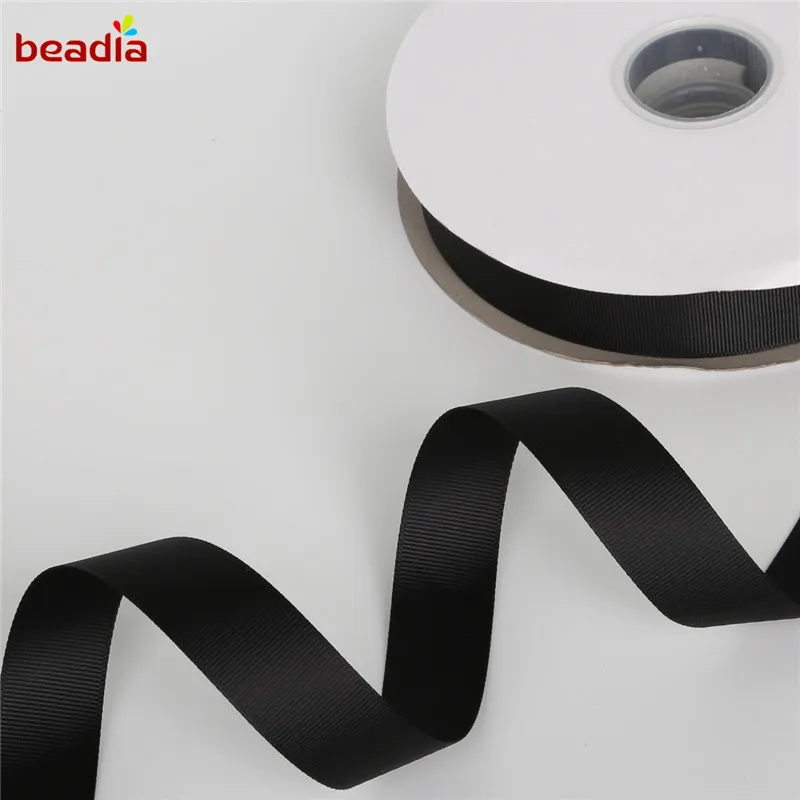 Атласная двухсторонняя лента шнур 25 мм (1 дюйм) сплошного цвета фурнитура для