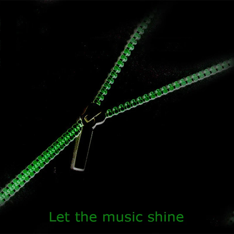 VAORLO светящиеся наушники-вкладыши проводные наушники на молнии металлическая