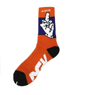 Харадзюку chaussette скейтборд корзина хип-хоп средний палец хлопок длинные трубки тепловые движения Компрессионные Мужские носки