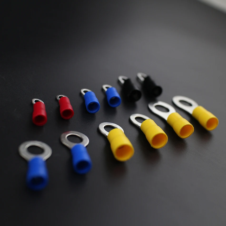 Бесплатная доставка 110 шт. кольцо терминал Медь обжимной разъем изолированный