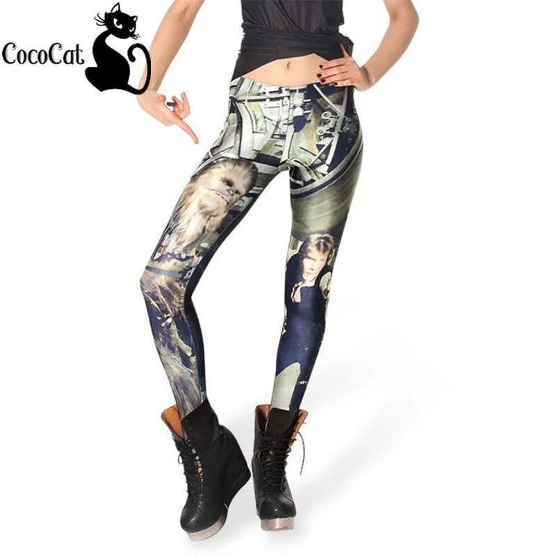 CocoCat 2017 Новый приключения время панк-рок harajuku black milk фитнес Десятых sexy 3d печати