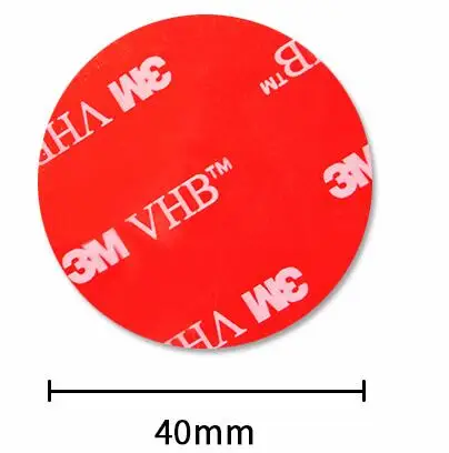 Round 40mm 3 М VHB 5608 высокая производительность для дома и улицы Применение серый лента 3M Водонепроницаемый акриловая пена Двухсторонняя клейкая лента, высечки любой размер - Цвет: Round 40mm