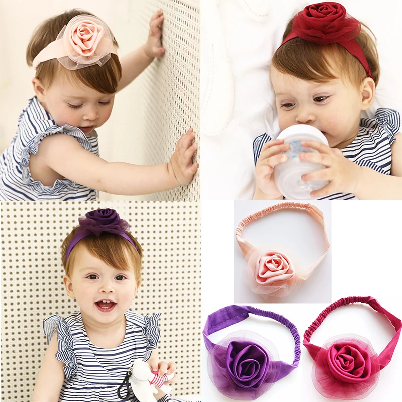 2017 милые эластичные повязки для волос девочек повязка на голову с большим